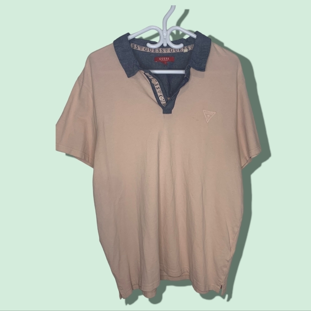 Guess Peach XL Polo Short Sleeve